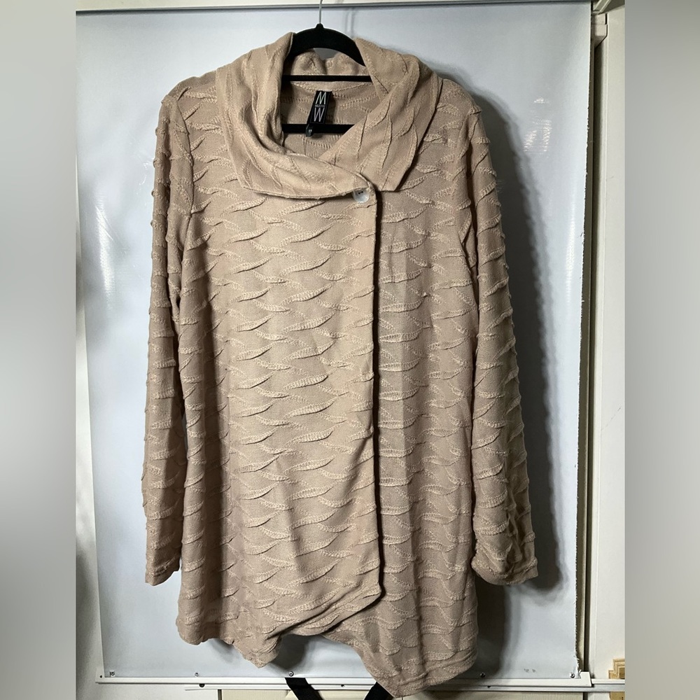 Dressy Cardigan - Plus - Cream